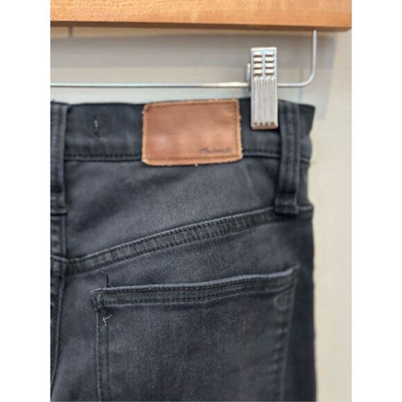 Madewell 26P High Rise washed out black stretch skinny jeans - cotton modal blen - Picture 3 of 8